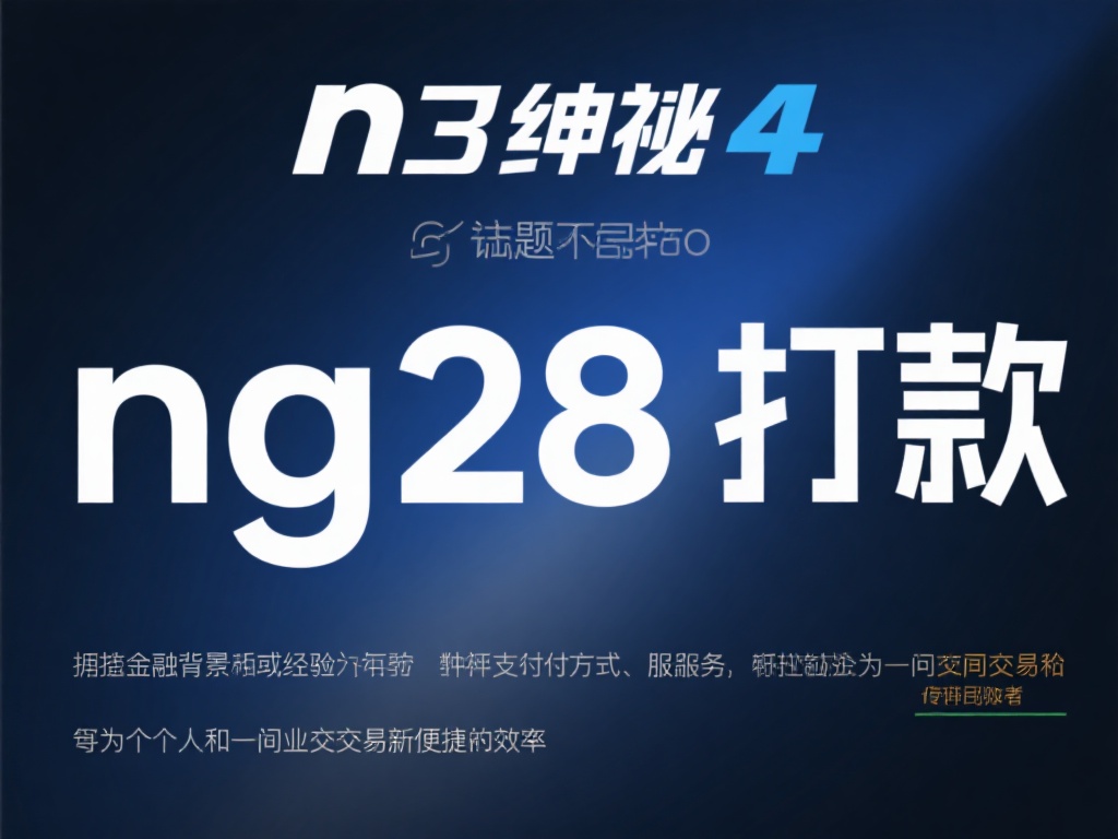 拥有金融背景或经验的读者可能对"ng28打款"这一